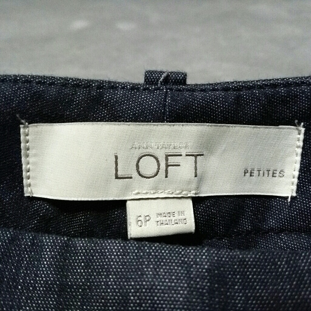 Ann Taylor LOFT Denim Work Trousers NWOT - Picture 8 of 8